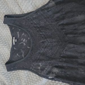 Express lace long top